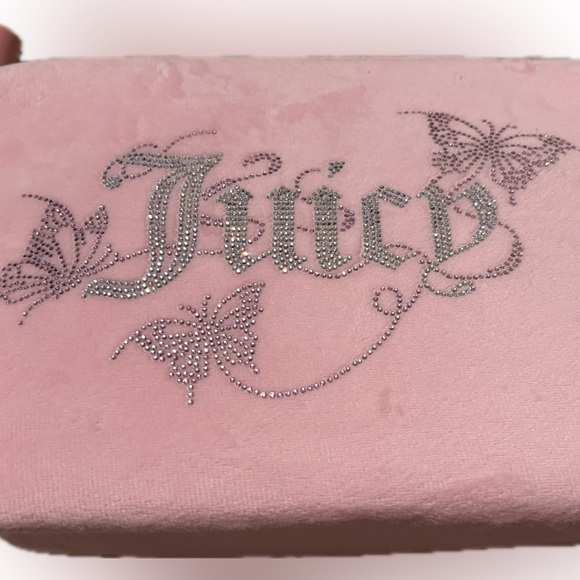 Juicy Couture pink velour makeup bag - NWOT - Picture 4 of 6